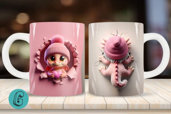 Create Stunning Valentine Crafts with a Dragon 3D Mug Wrap