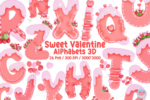Sweet Valentine 3D Letters: Elevate Your Designs
